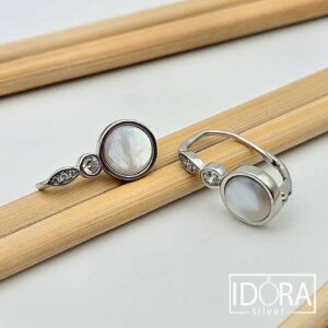 Сребърни обеци: "Мелия" - Image 3