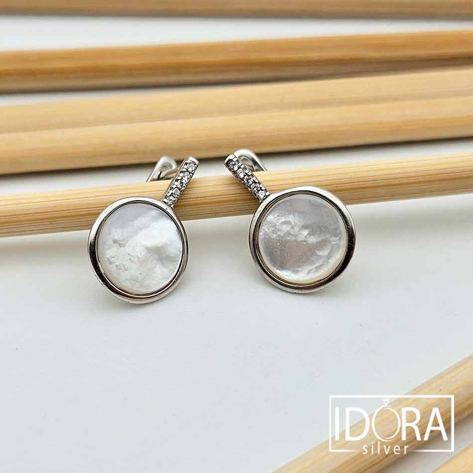 Сребърни обеци: "Сияние" - Image 4