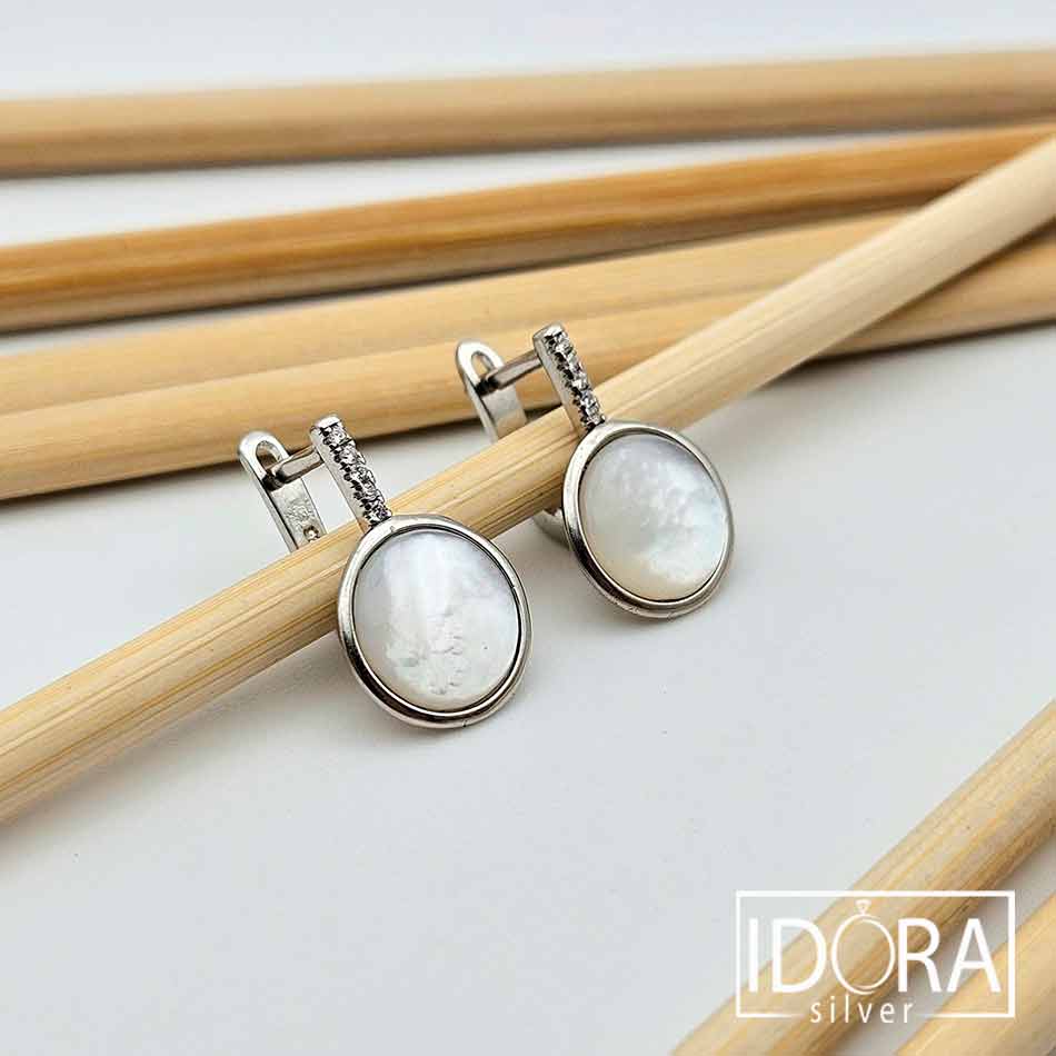 Сребърни обеци: "Сияние" - Image 2