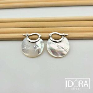 Сребърни обеци: "Ореол" - Image 4