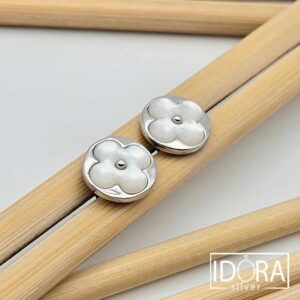 Сребърни обеци: "Флоранс" - Image 4