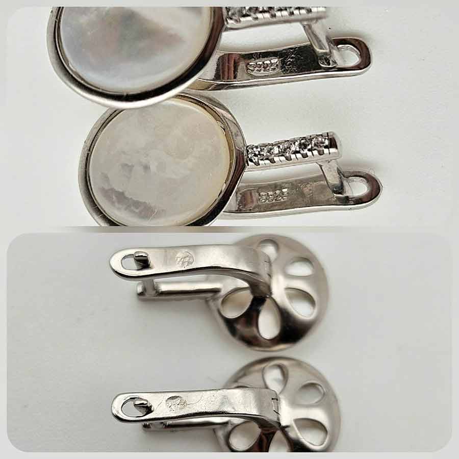 Сребърни обеци: "Сияние" - Image 6