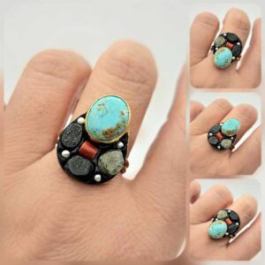 Сребърен пръстен: "Елементс" - Image 4