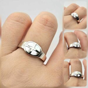 Сребърен пръстен: "Аксис" - Image 4