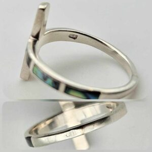 Сребърен пръстен: "Крос" - Image 5