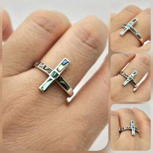 Сребърен пръстен: "Крос" - Image 4