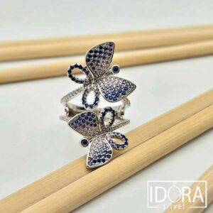 Сребърен пръстен: "Еуфория"циркони