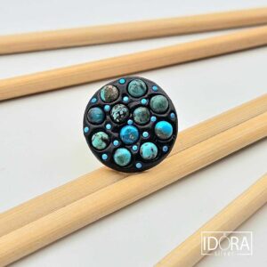 Сребърен пръстен: "Пойнтс" тюркоази