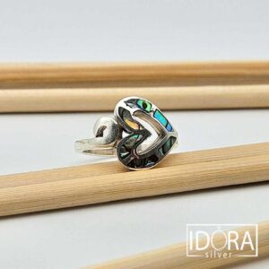 Сребърен пръстен: "Илмарин"кралски седеф