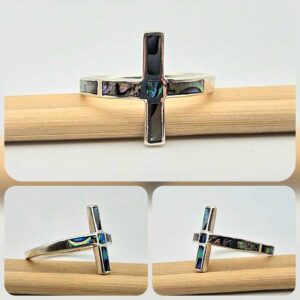 Сребърен пръстен: "Крос" - Image 3