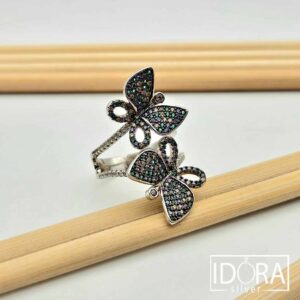 Сребърен пръстен: "Морфелия" циркони