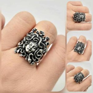 Сребърен пръстен: "Горгона" - Image 4