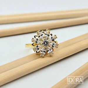 Сребърен пръстен: "Вихър"циркони