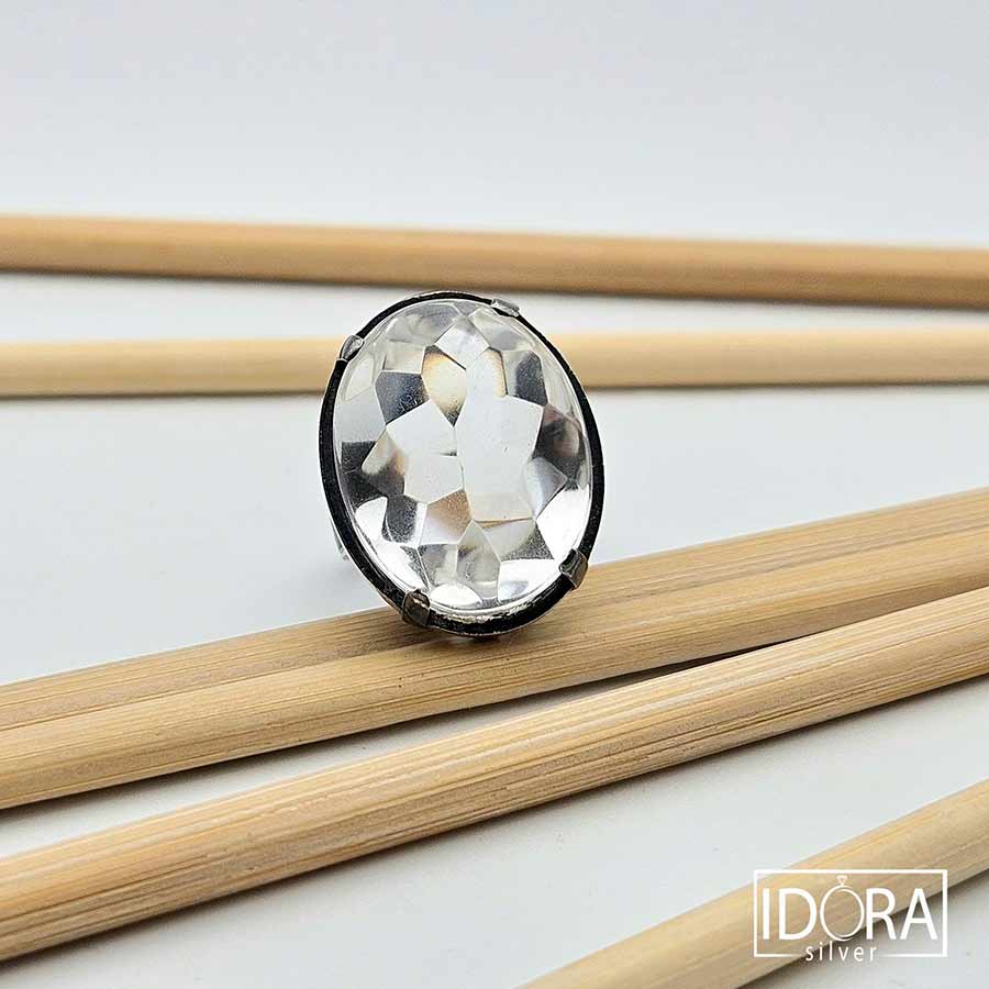 Сребърен пръстен: "Призма" - Image 2