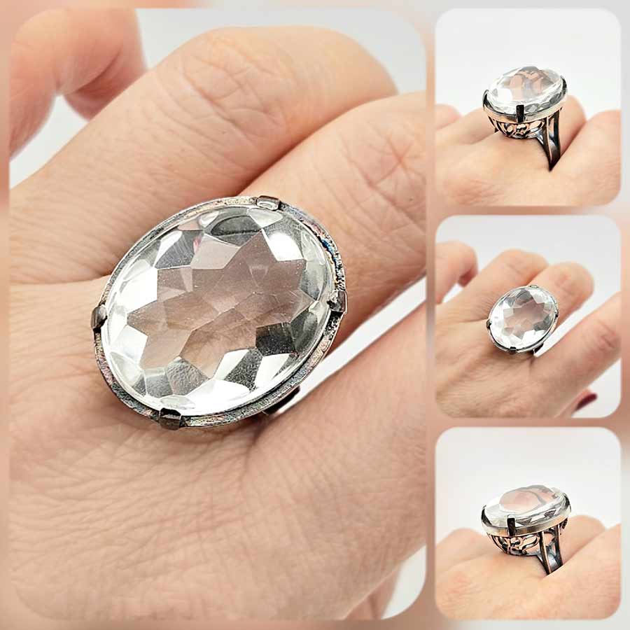 Сребърен пръстен: "Призма" - Image 4