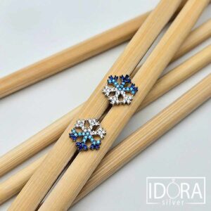 Сребърни обеци: "Снежинка"II - Image 3