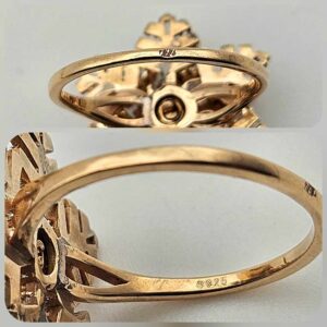 Сребърен пръстен: "Снежинки" - Image 5