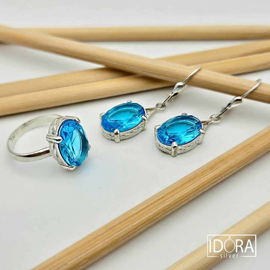 Сребърно съчетание: "Циан" - Image 2