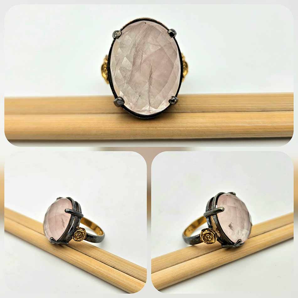 Сребърен пръстен: "Роуз" - Image 3