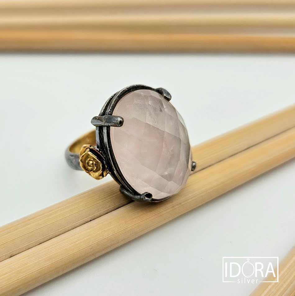 Сребърен пръстен: "Роуз" - Image 2