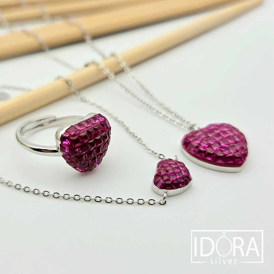 Сребърно съчетание: "Сърце"