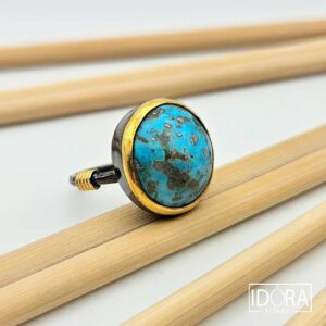 Сребърен пръстен: "Мистерия"тюркоаз