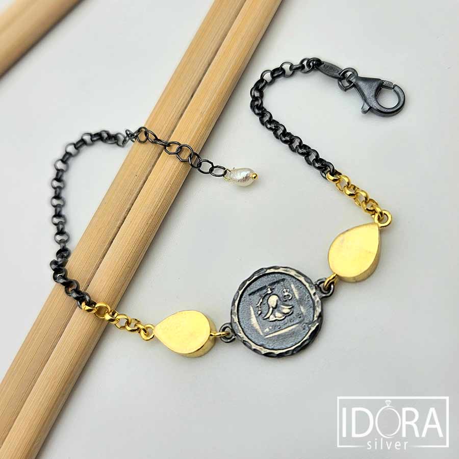 Сребърна гривна: "Офелия" - Image 4