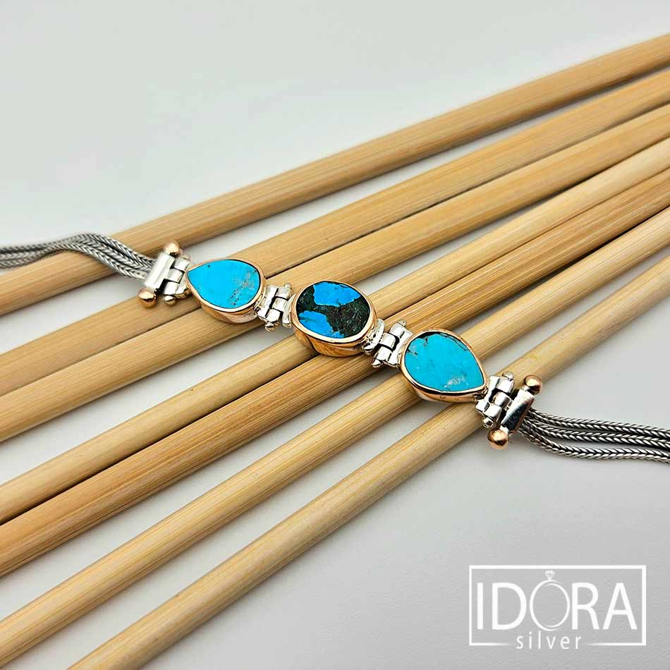 Сребърна гривна: "Триост" - Image 3