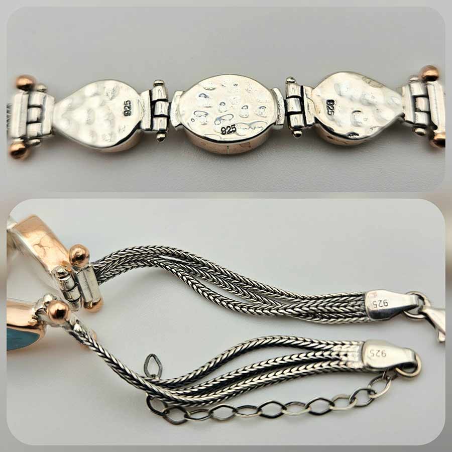 Сребърна гривна: "Триост" - Image 5