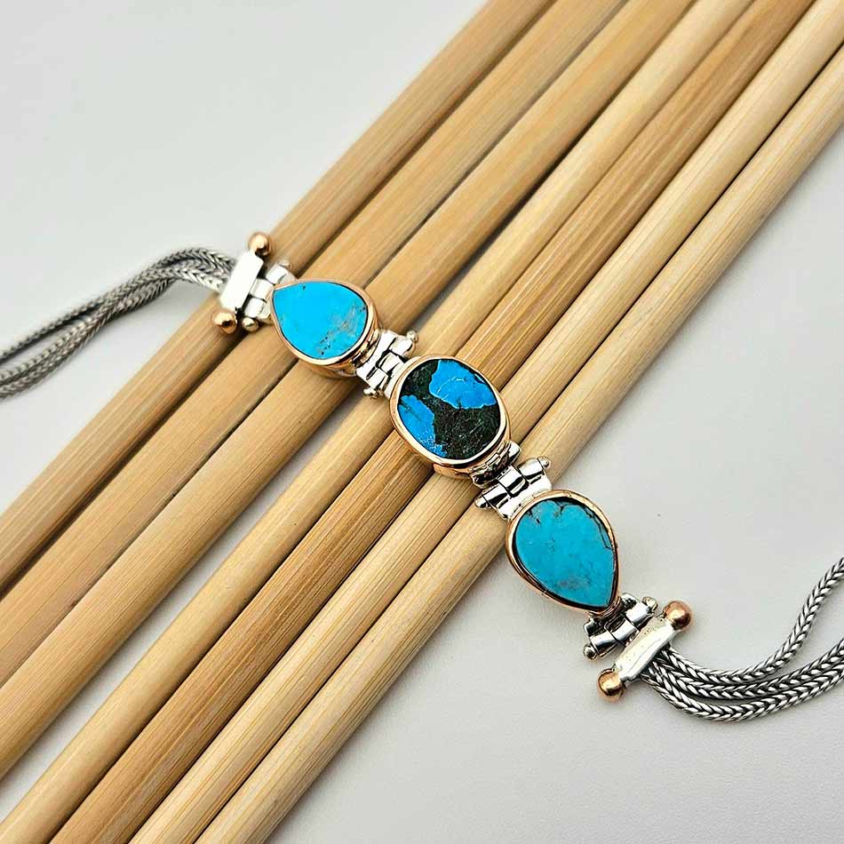 Сребърна гривна: "Триост" - Image 2