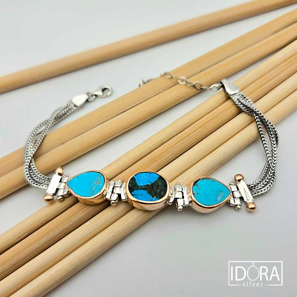 Сребърна гривна: "Триост" - Image 4