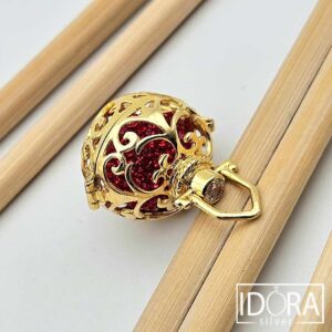 Сребърен медальон: "Пазител"позлата