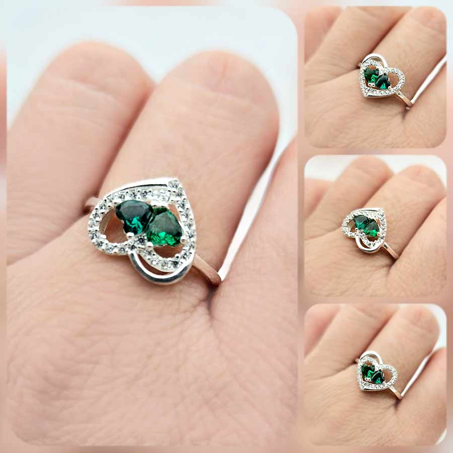 Сребърен пръстен: "Допир" - Image 4