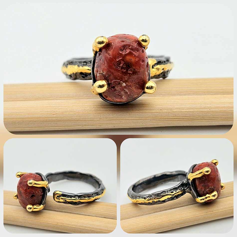 Сребърен пръстен: "Кора" - Image 3