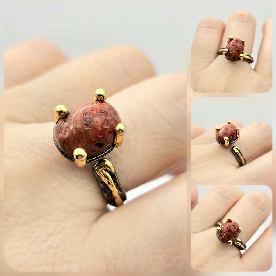 Сребърен пръстен: "Кора" - Image 4