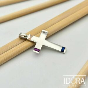 Сребърен медальон: "Различия"циркони