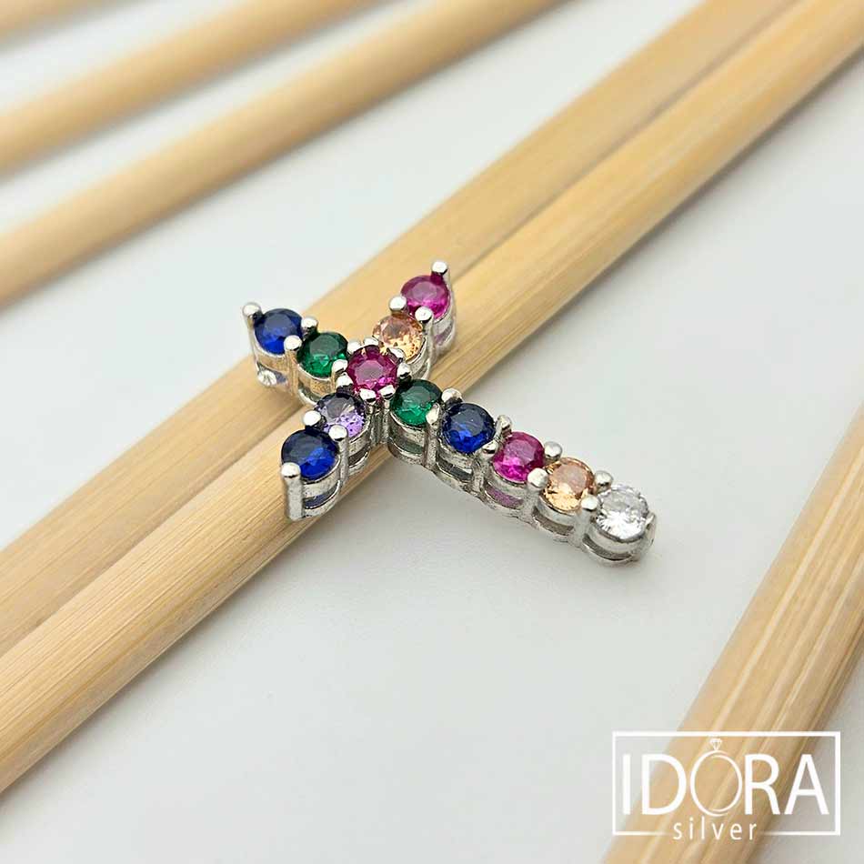 Сребърен медальон: "Хармония"циркони