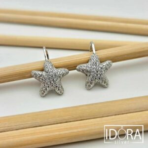 Сребърни обеци: "Звезди"