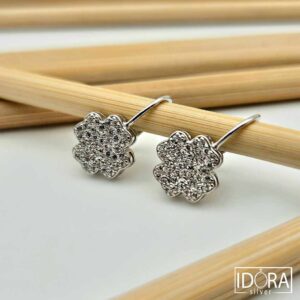 Сребърни обеци: "Детелини"