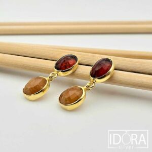 Сребърни обеци: "Карамел"