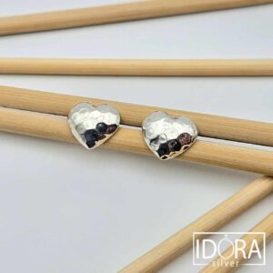 Сребърни обеци: "Сърцето"