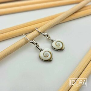 Сребърни обеци: "Ариел"седеф Наутилус