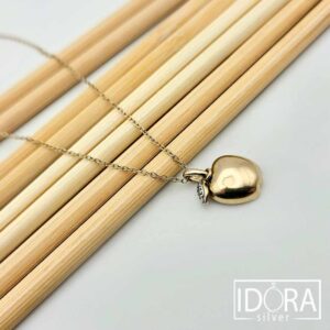 Сребърно колие: "Ева"позлата