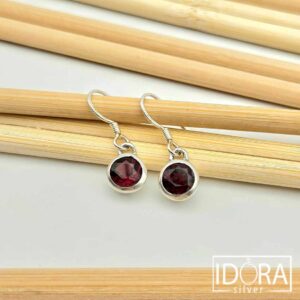 Сребърни обеци: "Нар"гранати