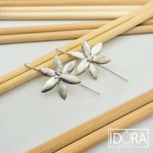 Сребърни обеци: "Флора"