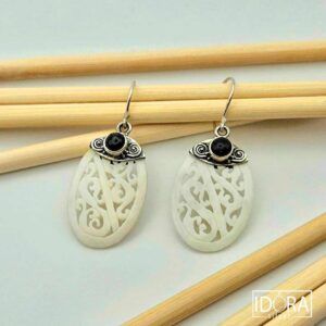 Сребърни обеци: "Северна приказка"турмалин