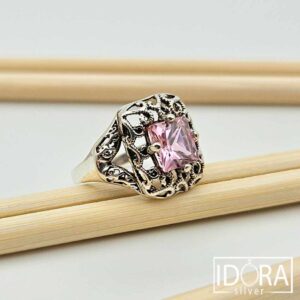 Сребърен пръстен: "Арабела"циркон