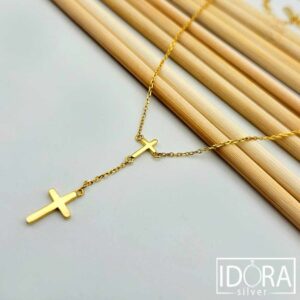 Сребърно колие: "Благодат"позлата