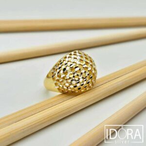 Сребърен пръстен: "Медина"позлата