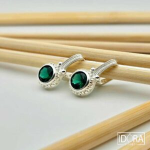 Сребърни обеци: "Верди"циркони
